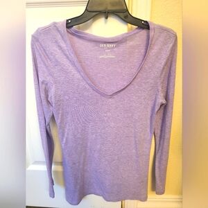Old Navy Women's Purple Long Sleeve Top